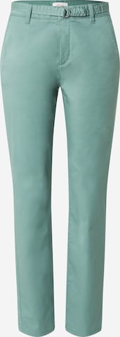 s.Oliver Normální Chino kalhoty – zelená: přední strana