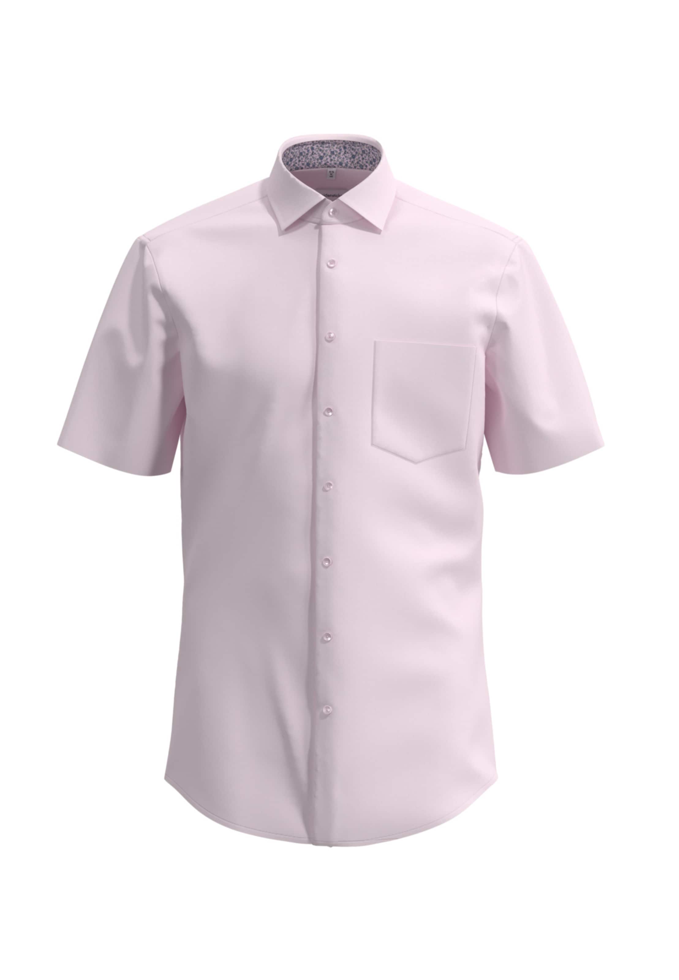 SEIDENSTICKER Slim fit Button Up Shirt in Pink: front