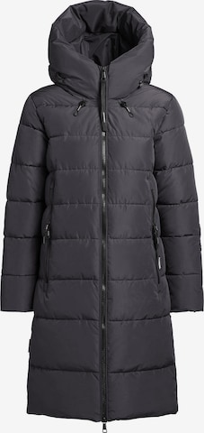 Manteau d’hiver 'JiliaS5' khujo en noir : devant