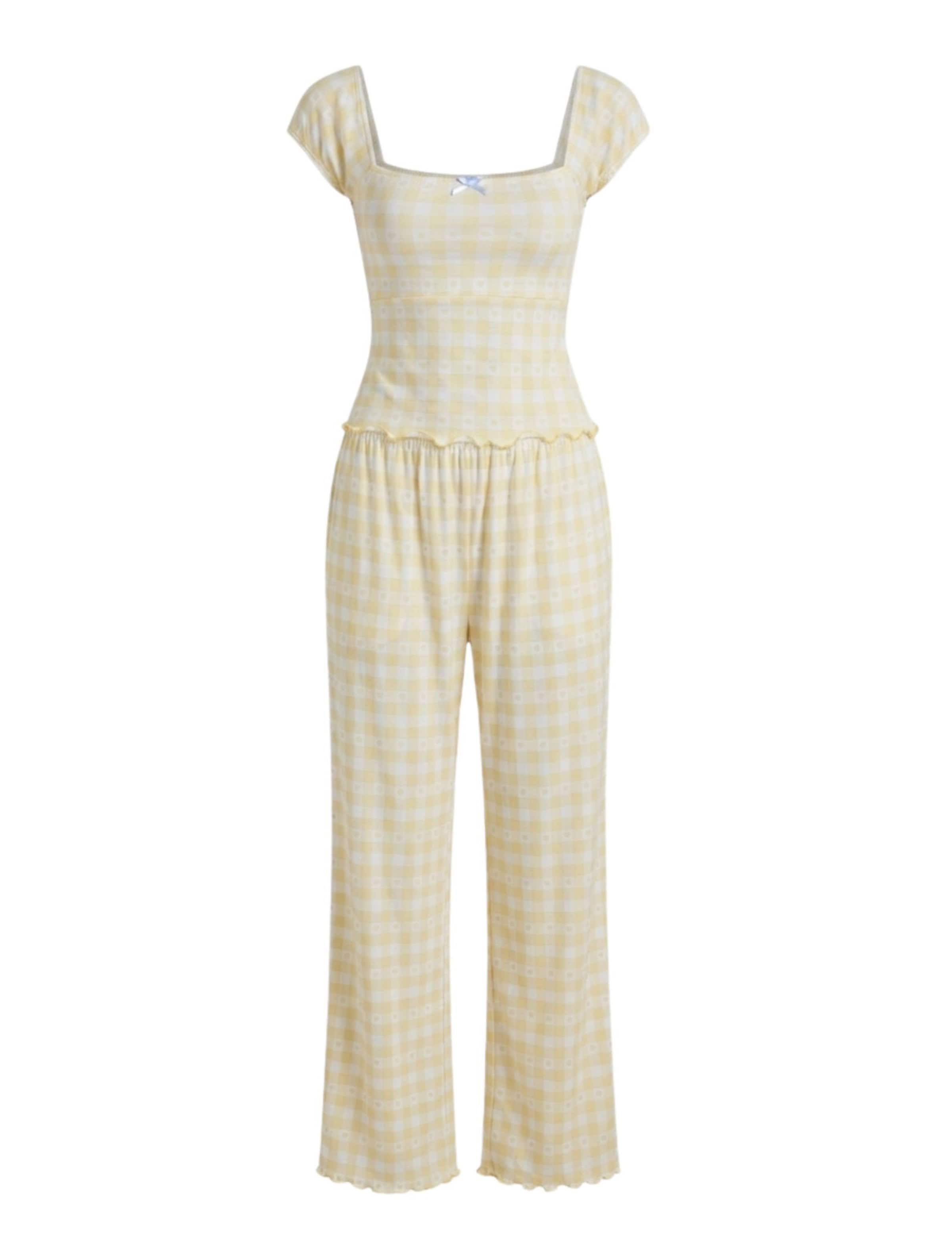 Loungeable Pajama in Yellow: front