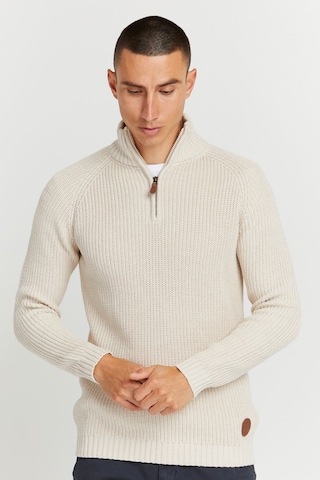 !Solid Sweater 'Xenox' in Beige: front