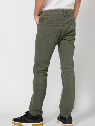 KOROSHI Regular Jeans in Green