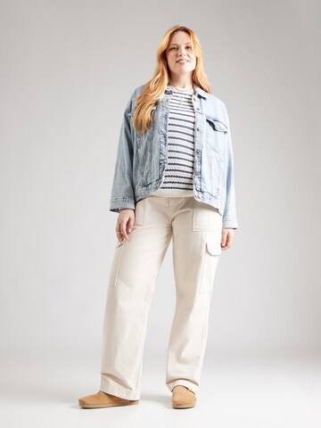 Vero Moda Curve Sweater 'VMCCHARLENE' in Beige