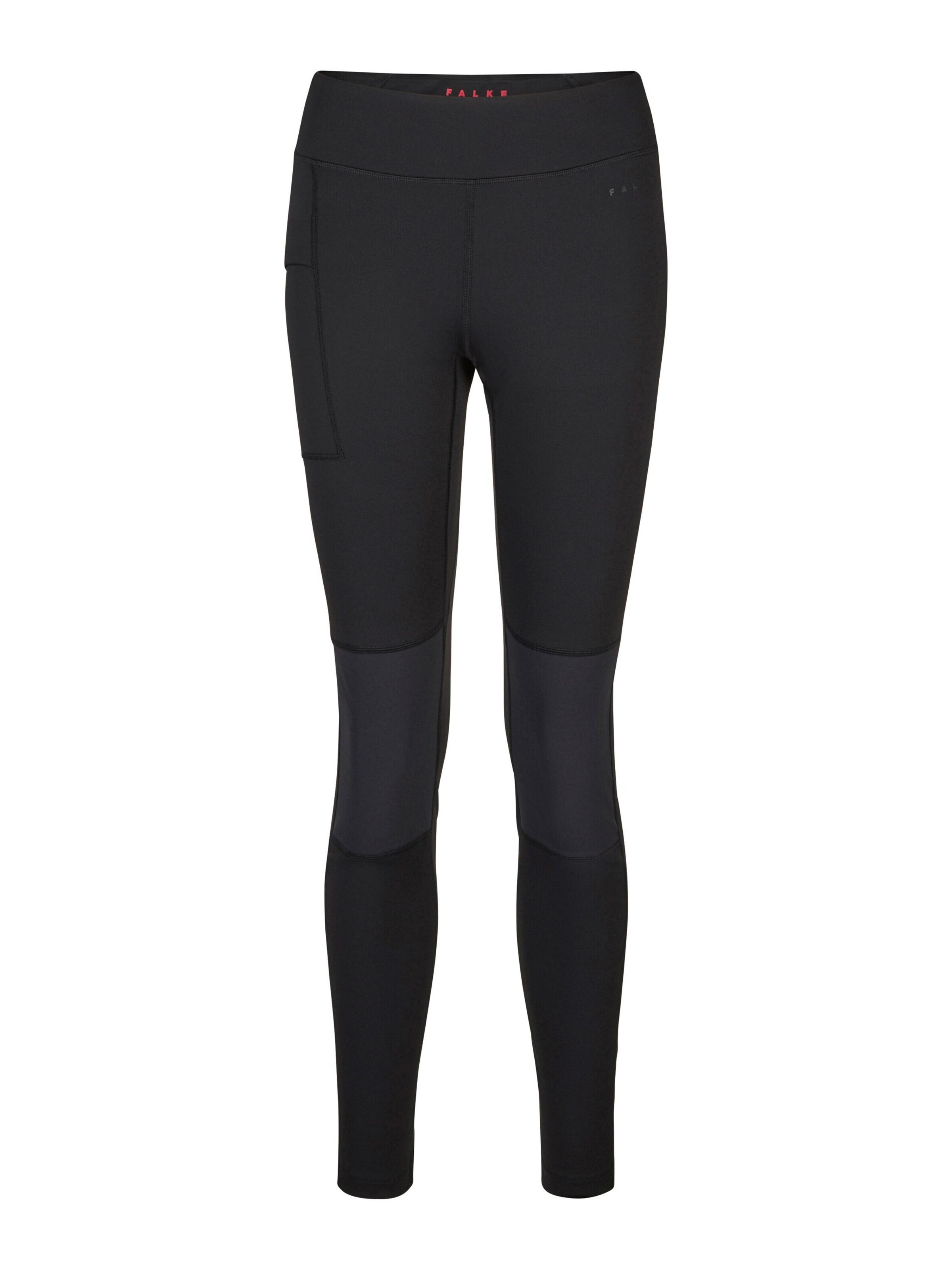 FALKE Skinny Leggings in Black: front