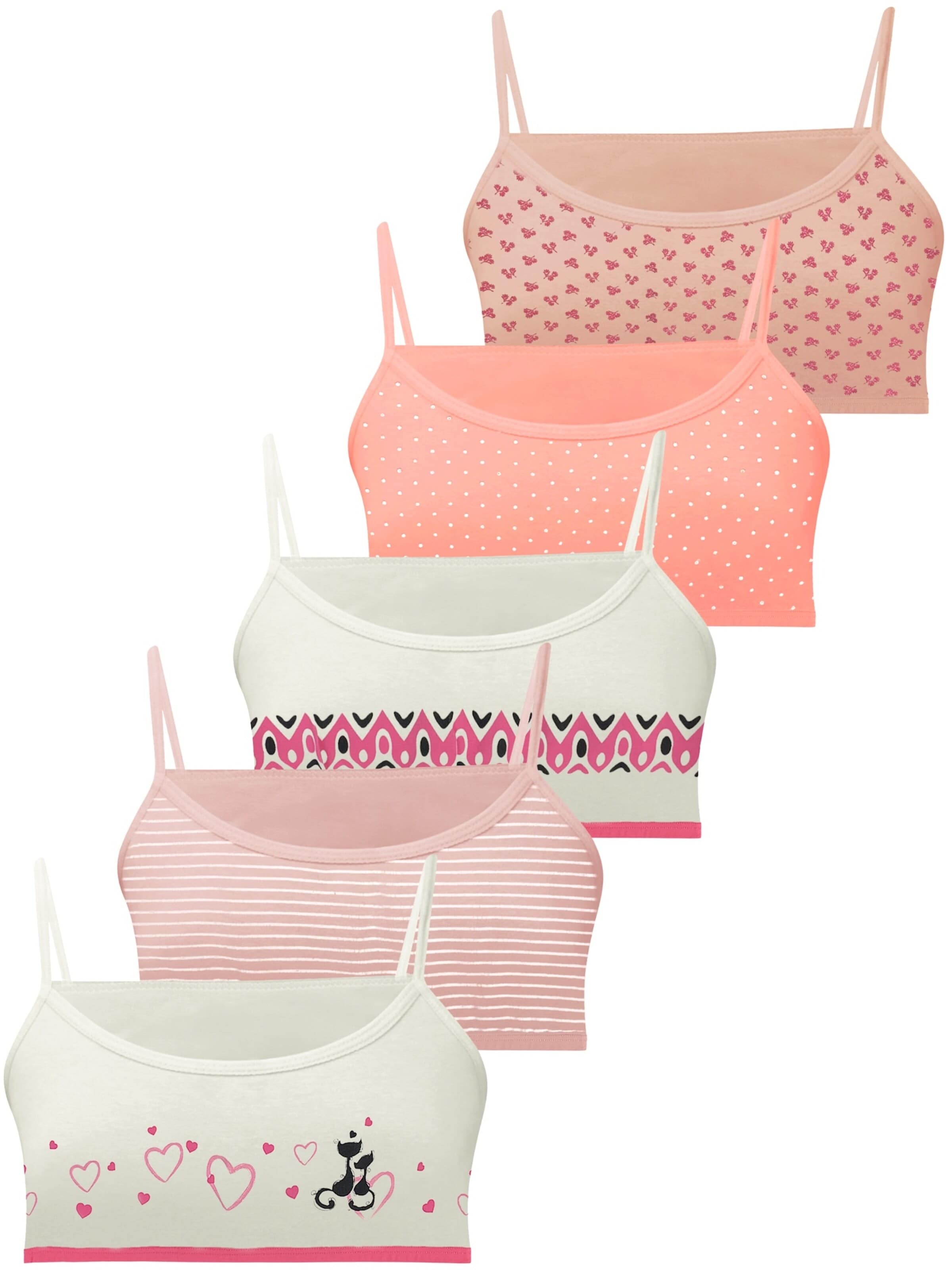 LOREZA Unterhemd 'Mädchen Bustier Uta'‌‌‌‌‌‌‌‌ in Mischfarben: Vorderseite