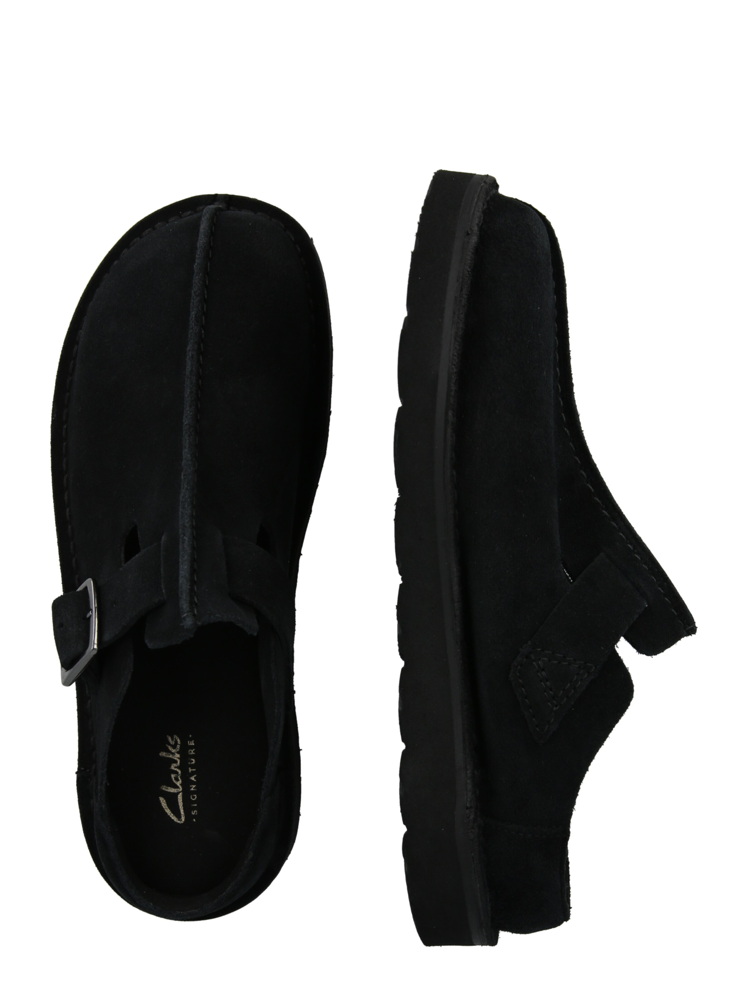 CLARKS Μιούλ 'Solsbury' σε μαύρο: πλευρά