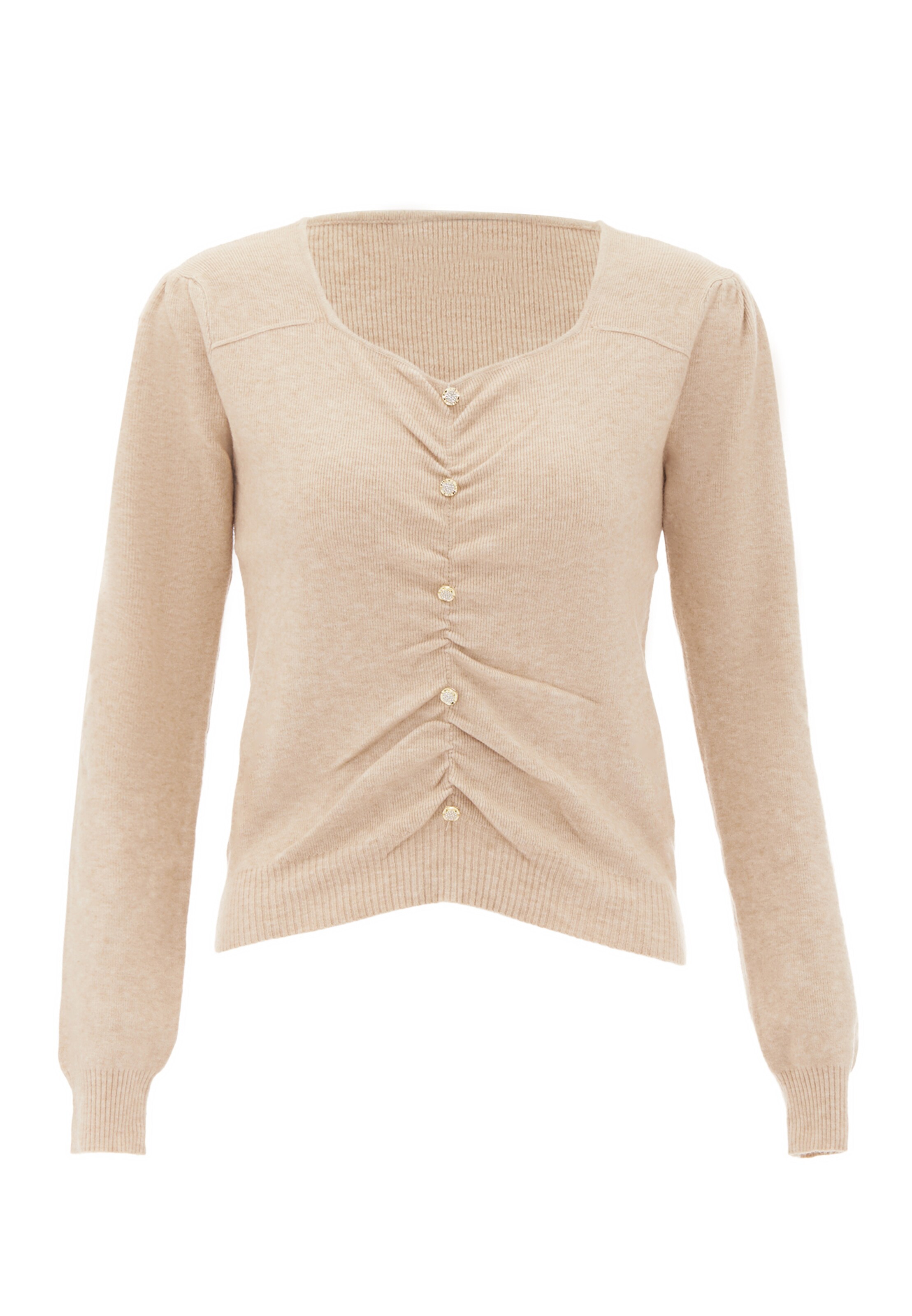 NAEMI Trui in Beige: voorkant