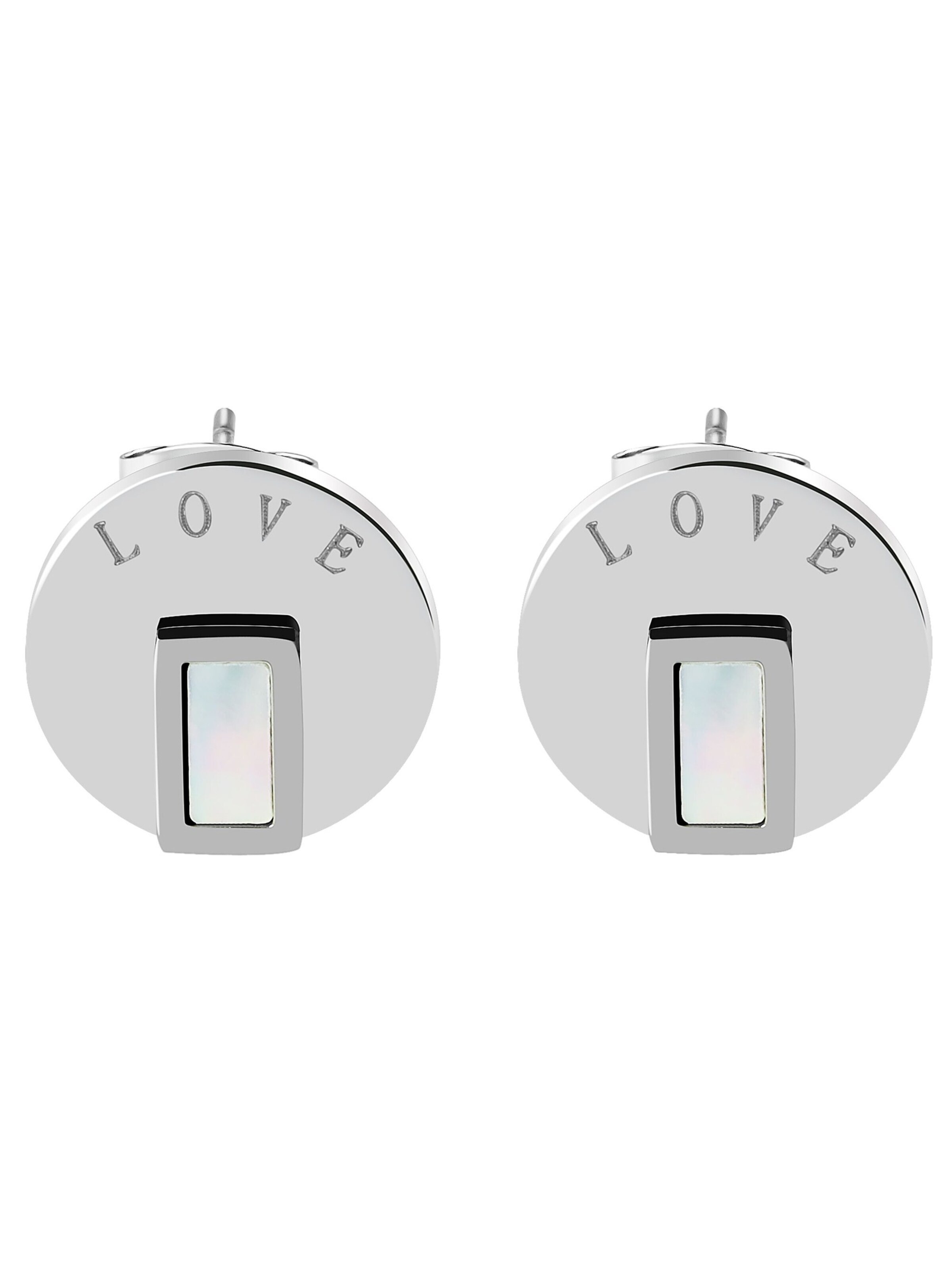 Akzent Earrings 'Pavlina, silberfarbig, langlebig' in Silver: front