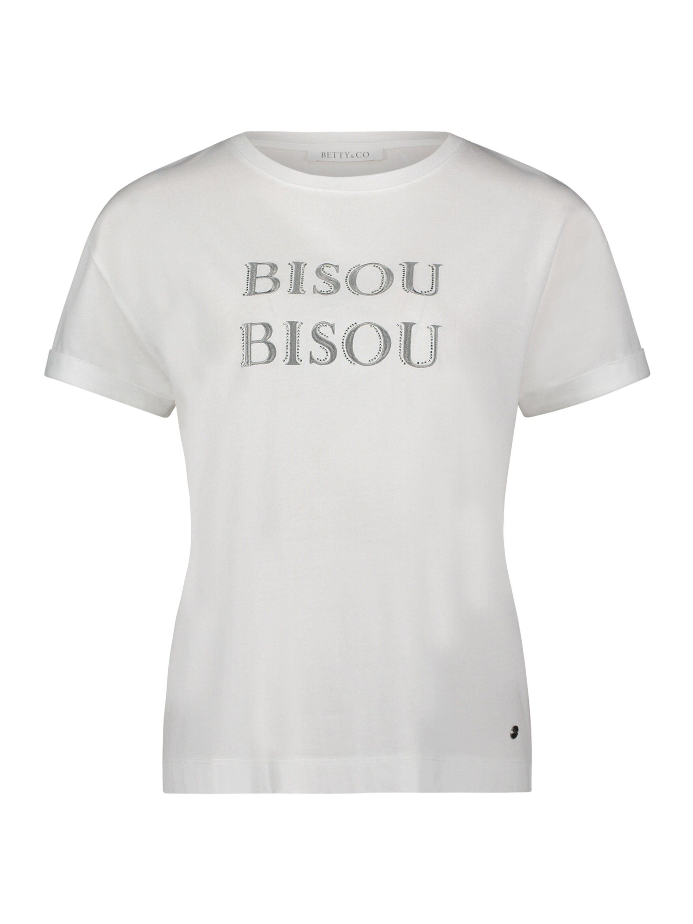 T-shirt Betty & Co en blanc : devant