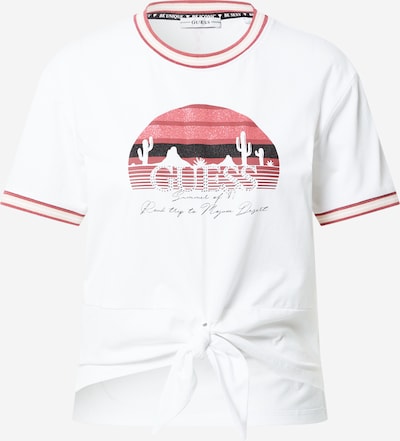 GUESS T-shirt 'VIRGINIA' i rosé / svart / vit, Produktvy