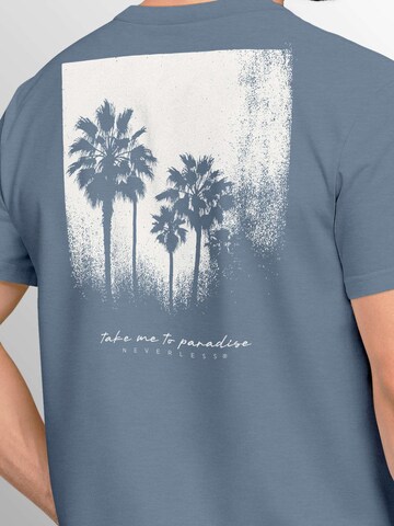 Neverless Shirt 'Palmen' in Blue