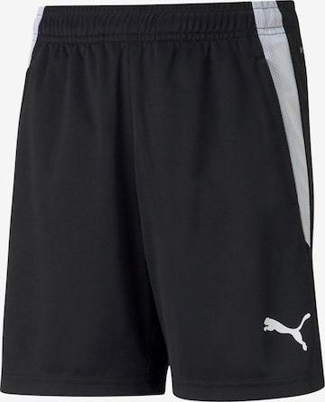 PUMA Sportshorts 'TeamLiga' in Schwarz: Vorderseite