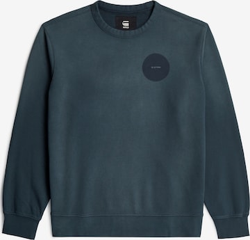 G-STAR Sweater - 'Sunfaded Sweater' in Blau: Vorderseite