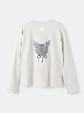 Tricou 'HKKUROMI' de la MANGO KIDS pe gri