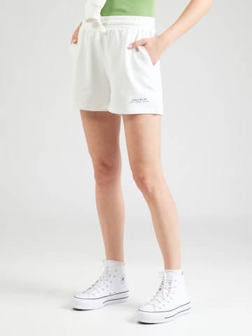 ONLY PLAY Regular Sports trousers 'ONPMAE' in White: front
