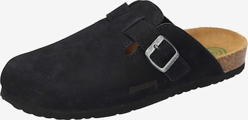 DR. BRINKMANN Clogs 'Nerpio' in Schwarz: Vorderseite