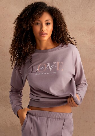 LASCANA Sweatshirt in Grey: front