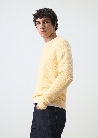 MANGO MAN Sweater 'Salsa' in Yellow