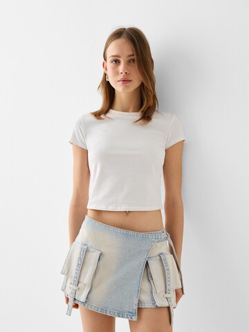 Regular Jeans cargo Bershka en bleu