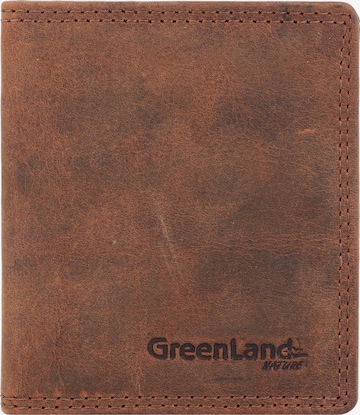 Greenland Nature Wallet 'Montenegro' in Brown: front