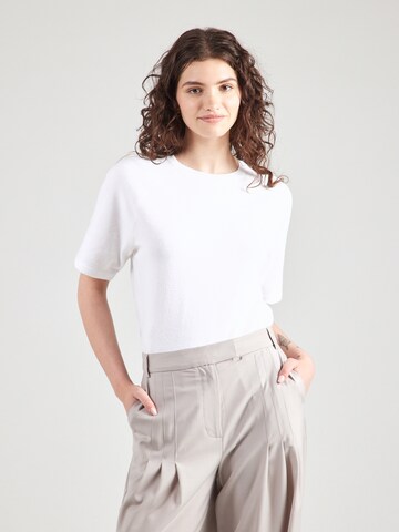PIECES Pullover 'PCBREE' in Weiß: Vorderseite