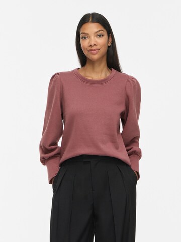 Sweat-shirt 'VIVERA' VILA en rose : devant