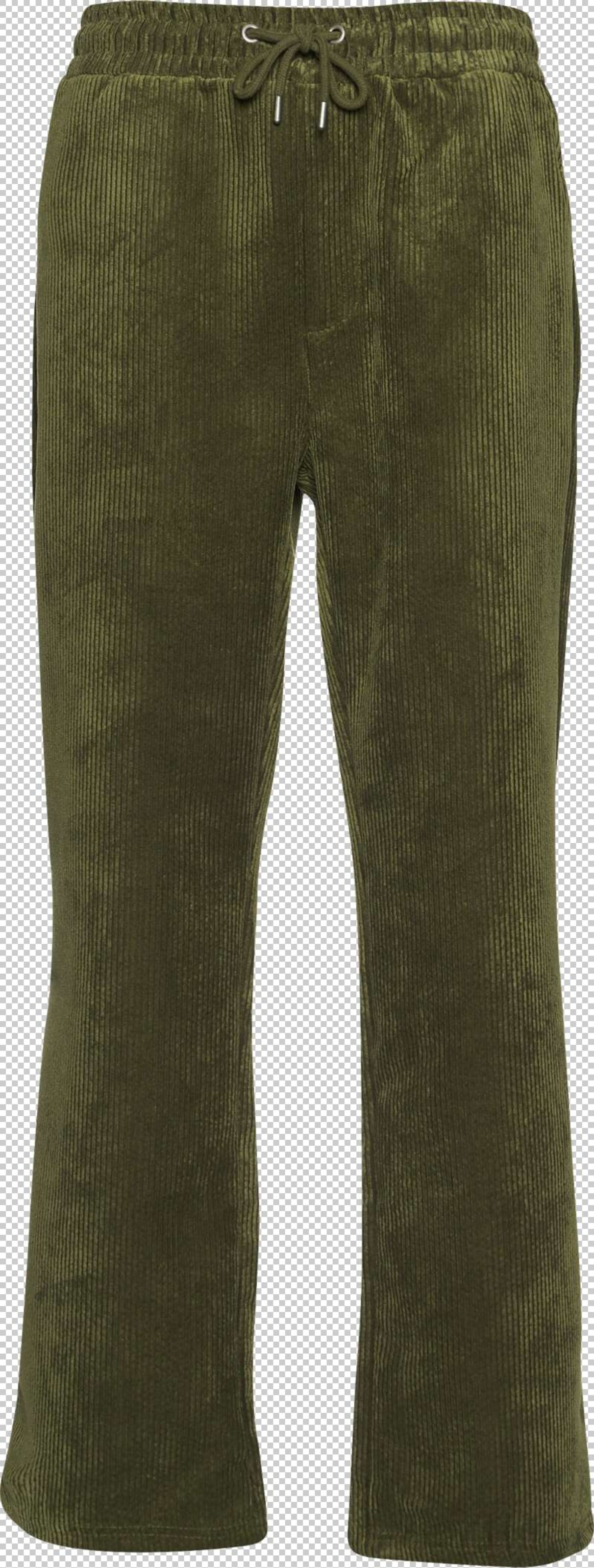 DEF Loosefit Broek in Groen: voorkant
