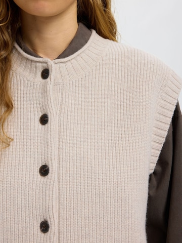 SELECTED - Chaleco de punto en gris