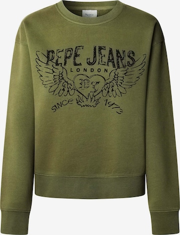 Pepe Jeans Sweatshirt 'Beberly' in Green: front