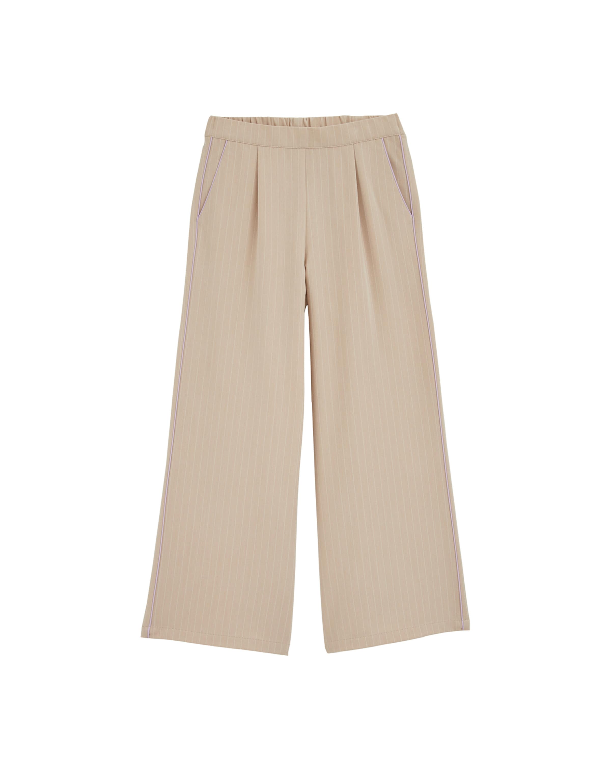 WE Fashion Wide leg Byxa i beige: framsida