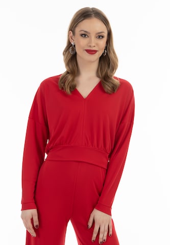faina Shirt in Rood: voorkant