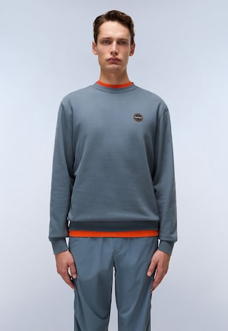 NAPAPIJRI Sweatshirt 'B-Badge' in Grijs: voorkant