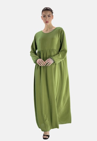 Robe Elara en vert : devant