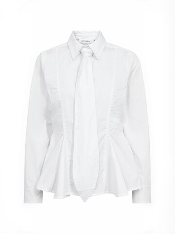 co'couture - Camiseta ' PoppyCC ' en blanco: frente