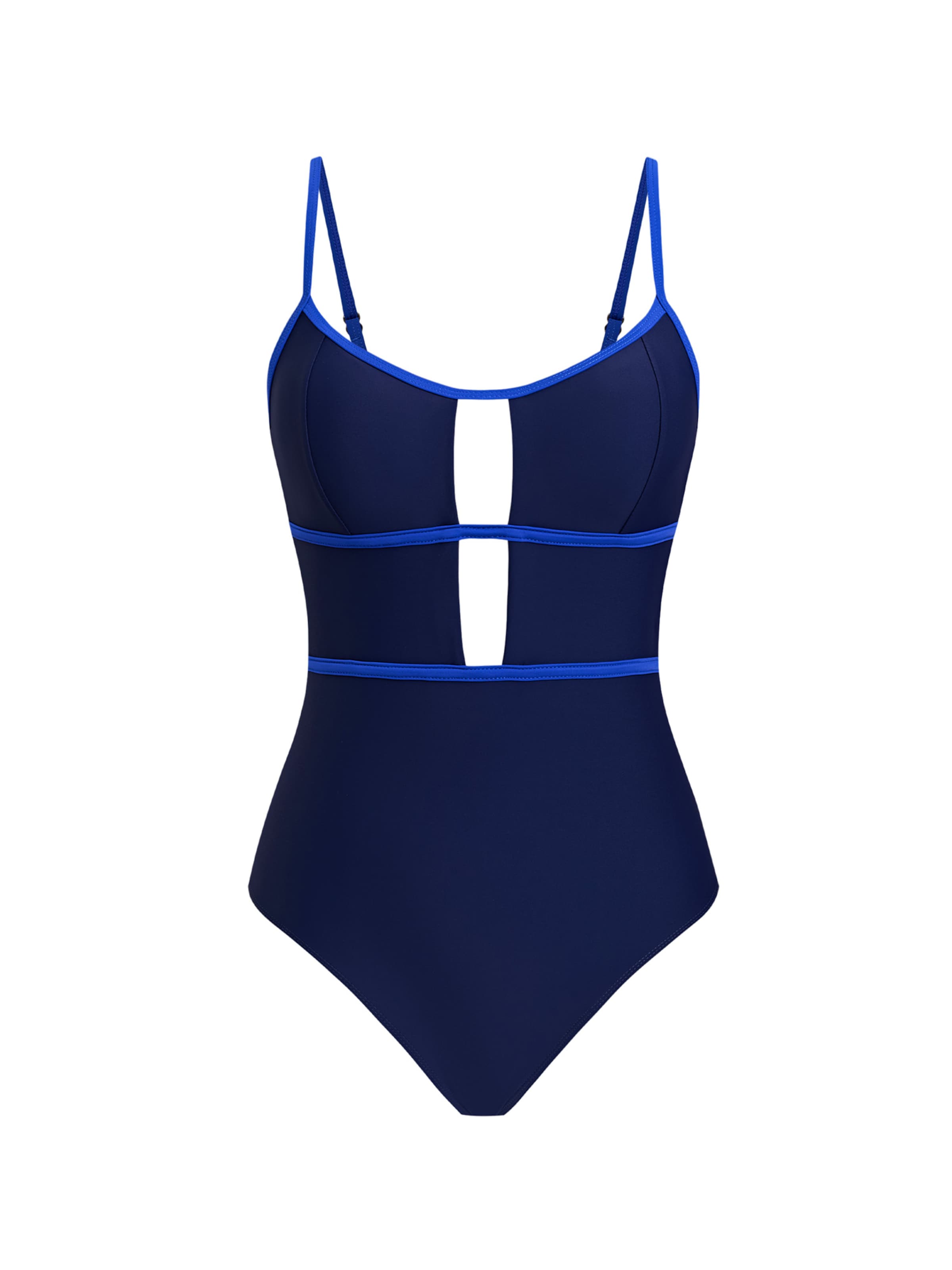 Cupshe Bralette Swimsuit 'DAA12E5D025UT' in Blue: front