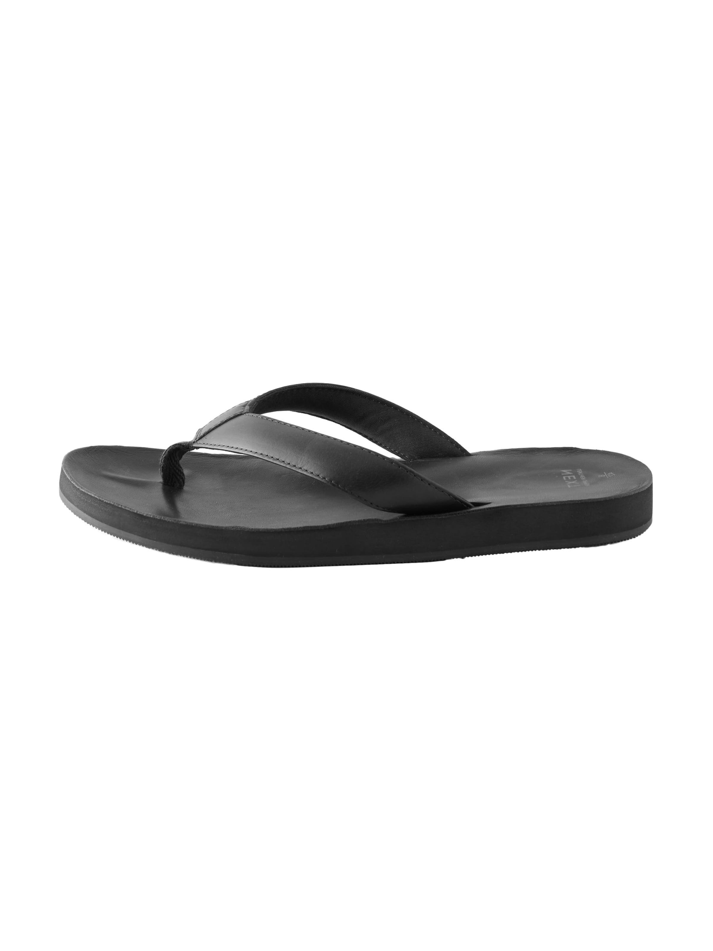 Next T-bar sandals in Black: front
