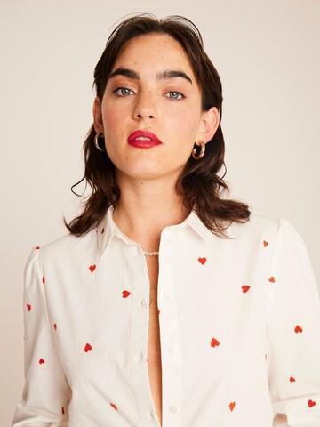 ICHI Blouse 'IH SANAZ' in Wit
