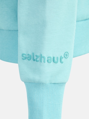 salzhaut Sweatshirt 'SUTSCHE' in Blau