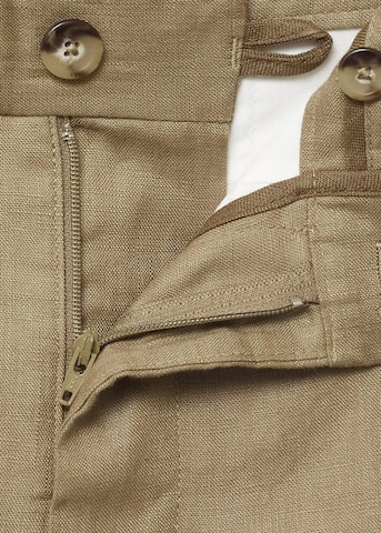 MANGO MAN Slim fit Pants 'Oyster' in Green