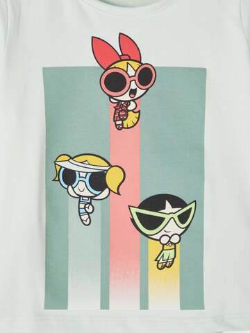 NAME IT Shirt 'Maj Powerpuff' in Grün