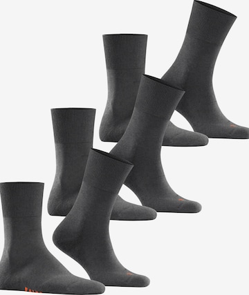 FALKE Socken 'Run 3-Pack' in Grau: Vorderseite