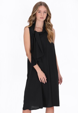 DreiMaster Vintage Jurk in Zwart: voorkant