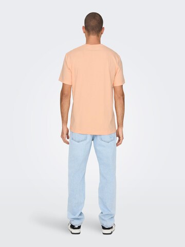 Only & Sons Shirt 'Max' in Orange