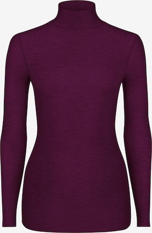 Nur Die Longsleeve Highneck mit Kaschmir ' NUR DIE x KILIAN KERNER ' in Rot: Vorderseite