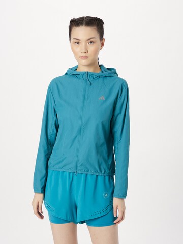 Veste de sport 'Run It' ADIDAS PERFORMANCE en bleu : devant