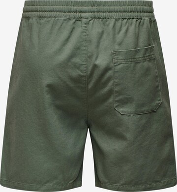 Only & Sons Regular Pants 'Tel' in Green