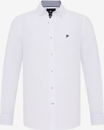 Chemise 'ERMIN' DENIM CULTURE en blanc : devant