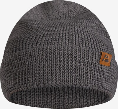 DANISH ENDURANCE Beanie 'Merino' in braun / grau, Produktansicht