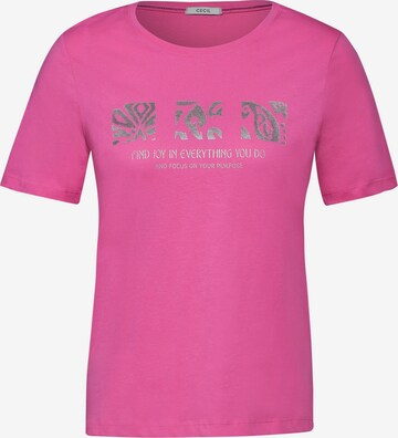 CECIL Μπλουζάκι σε ροζ: μπροστά