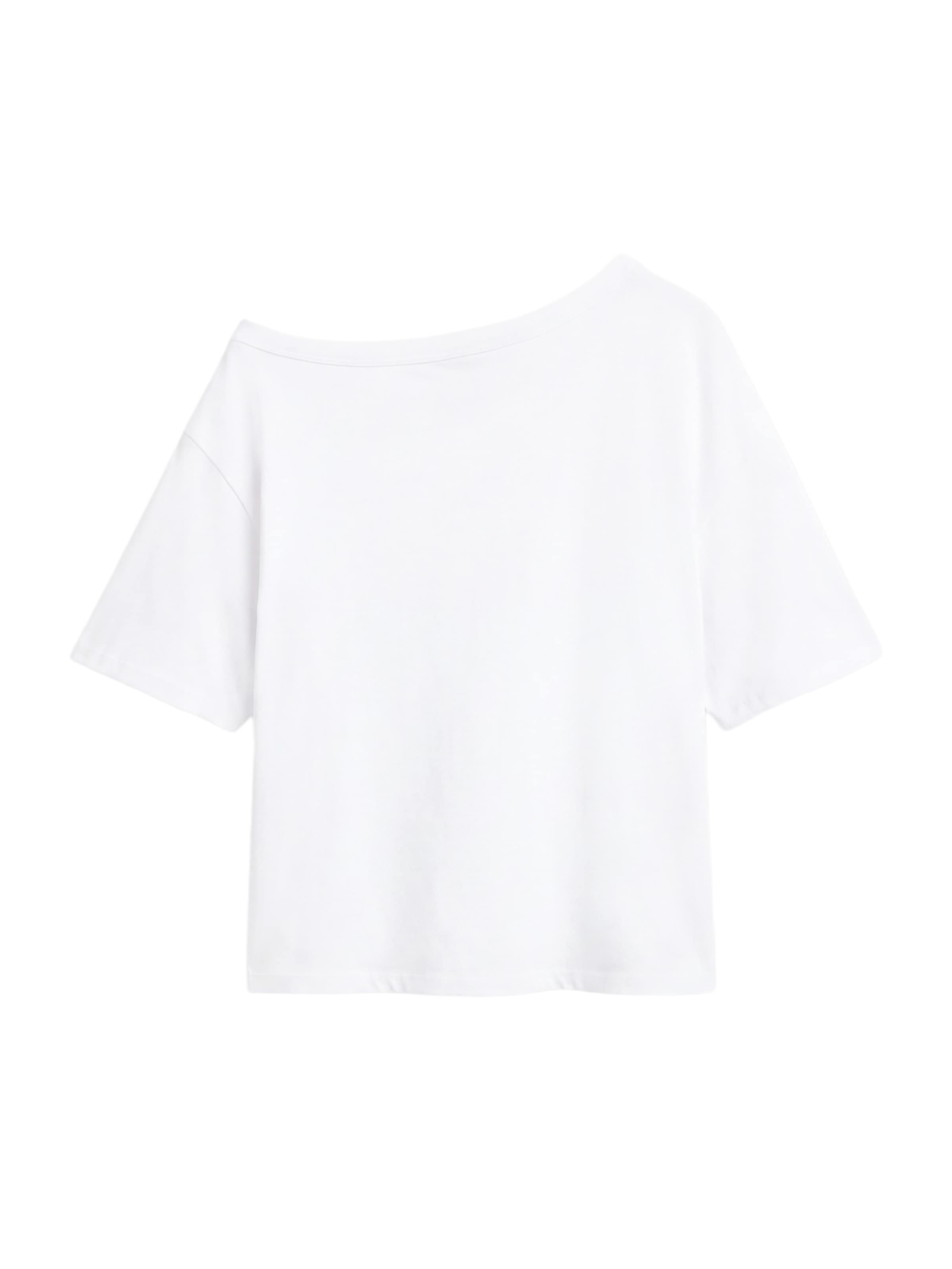 Pull&Bear Тениска в бяло